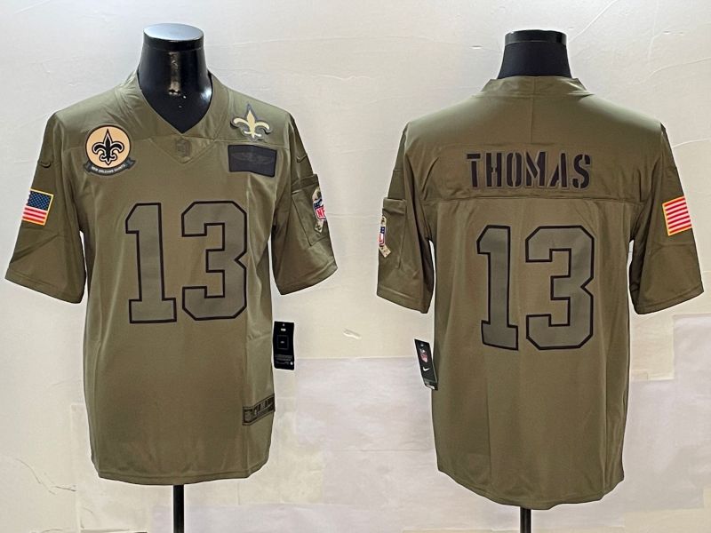 Men New Orleans Saints #13 Thomas Green 2024 Nike Limited NFL Jersey style 0108